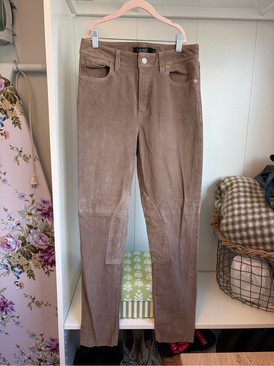 Ralph Lauren Pants - Lauren Ralph Lauren Goat Suede Equestrian Riding Style Pants